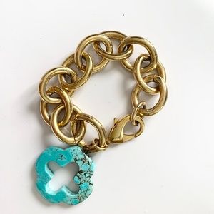 Beautiful gold and turquoise Bracelet!